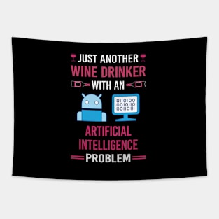 Wine Drinker Artificial Intelligence AI Tapestry