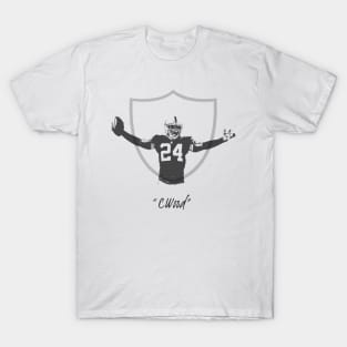 NFL Team Apparel Youth Las Vegas Raiders Game Time White T-Shirt