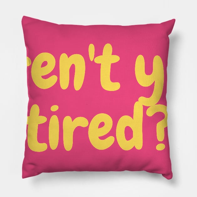 exhausted Pillow by Poe Kappa Monster