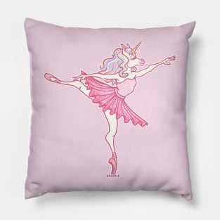 Ballerina Unicorn Pillow