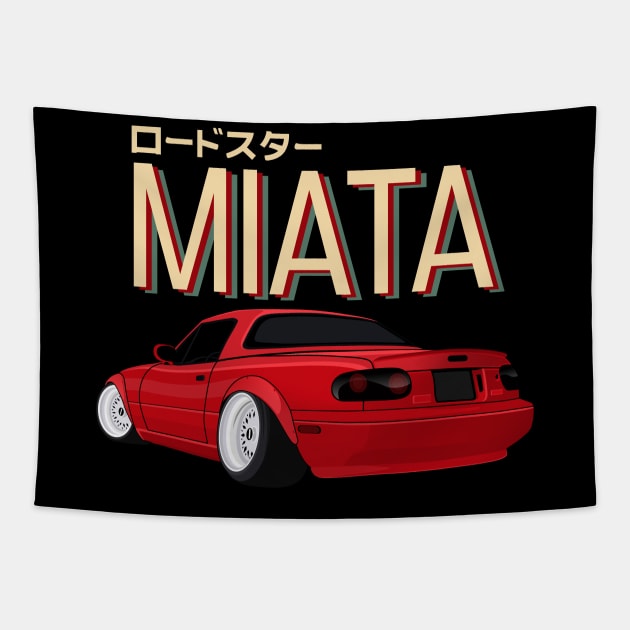 Miata JDM Cars stancenation Tapestry by masjestudio