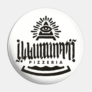 Illuminati's Pizzeria [black badge] Pin