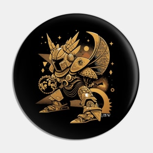 myth cloth gold metallic knight ecopop wing centurion art Pin