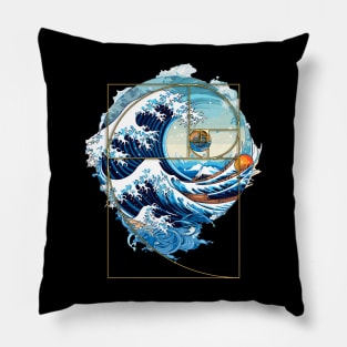 Fibonacci Sequence Fibonacci Wave Fibonacci Spiral Golden Ratio Pillow