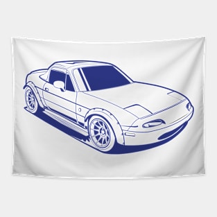 Blue line miata classic Tapestry