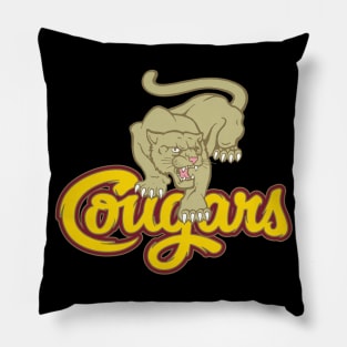 Cougars Sports Logo Pillow