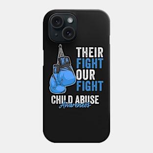 Child Abuse Prevention Awareness Month Blue Ribbon gift idea Phone Case