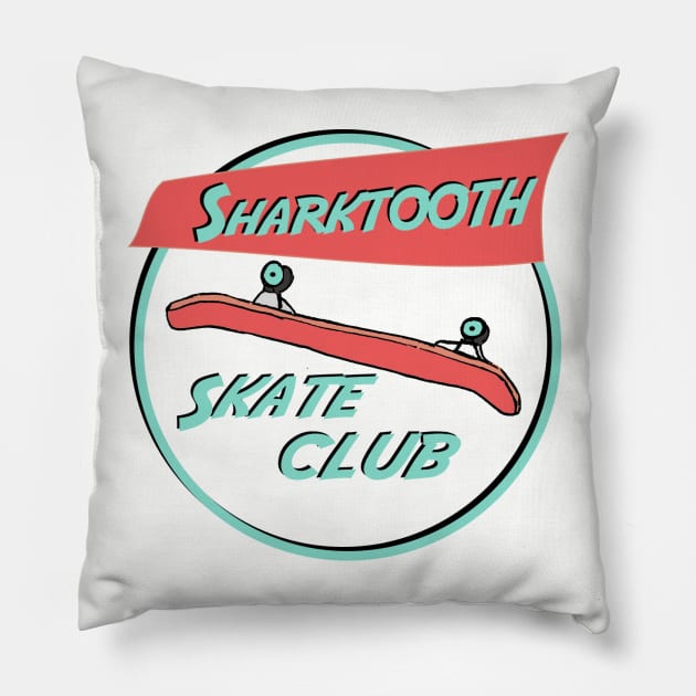 Skate Club Logo Pillow by net_ha_ha_ha