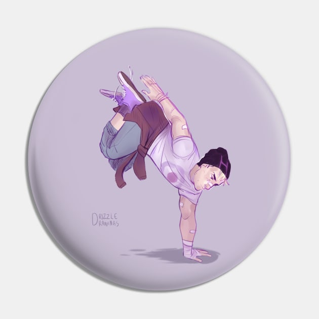 Hawkguy Parkour Pin by drizzledrawings