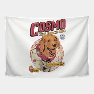 Cosmo The Space Dog Tapestry