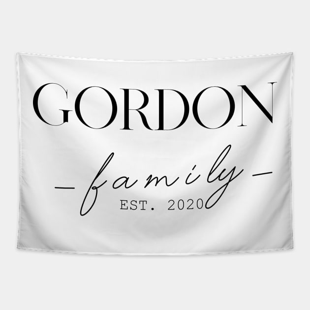 Gordon Family EST. 2020, Surname, Gordon Tapestry by ProvidenciaryArtist