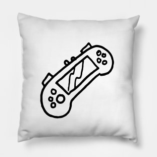 Handheld Game Line Art Pillow