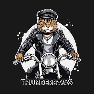 Thunderpaws Biker Cat T-Shirt