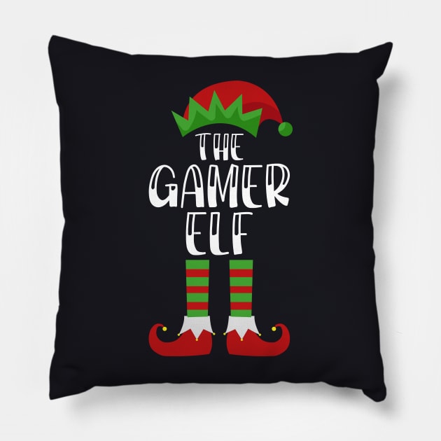 The gamer Elf Funny Family Party Pillow by albaley