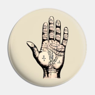 Palmistry Hand Pin