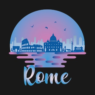 Rome Skyline - Italy Travel T-Shirt