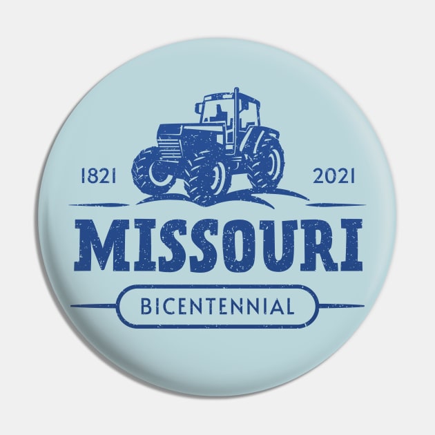 Missouri Bicentennial 1821-2021 200th Anniversary Tractor Pin by Pine Hill Goods