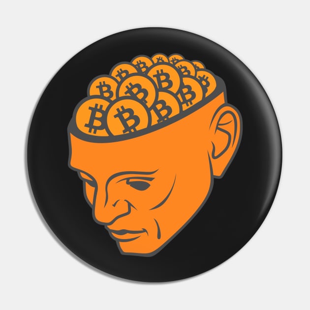 Bitcoin Brains Pin by cryptogeek