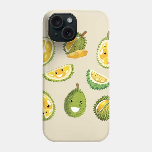 Durian Set Phone Case by KewaleeTee