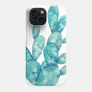 green cactus watercolor  2018 Phone Case