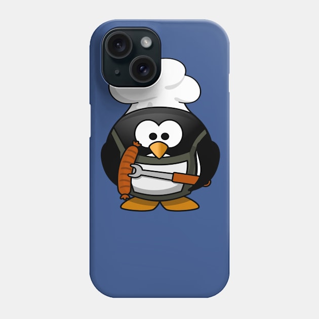 Penguin chef Phone Case by Totallytees55