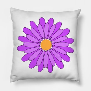 Purple Daisy Pillow