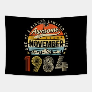 Awesome Since November 1984 Vintage 39th Birthday Tapestry