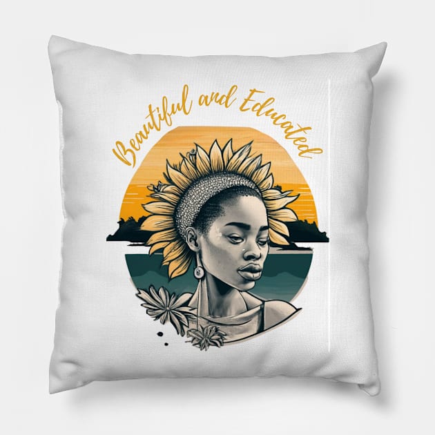 African Tshirt Pillow by Abelfashion