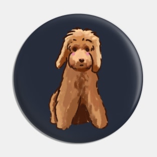 Cute Golden Doodle Pin