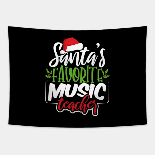 Santa's Favorite Music Teacher Tapestry