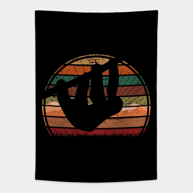 Sloth Sunset Tapestry by Nerd_art