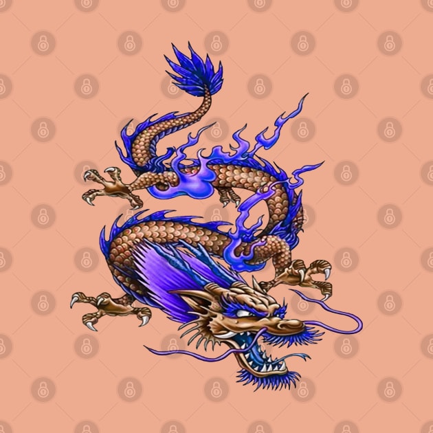 Chinese Treasure Dragon Mythical Creature by taiche