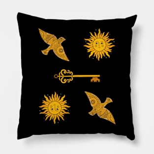 Golden key to Enlightenment Pillow