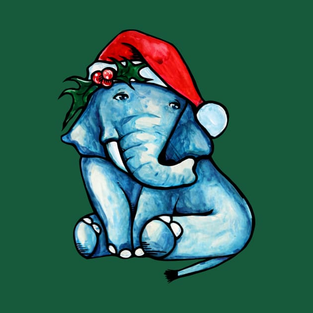 Christmas Elephant by bubbsnugg