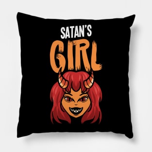 Satans Girl - For the dark side Pillow