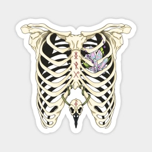 Crystal Heart Ribcage Magnet