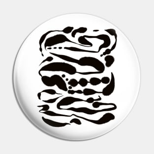 Ink Blots, Black and White Palette Pin