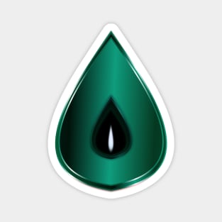 Shakti Teardrop Meditation Candle - Green Magnet