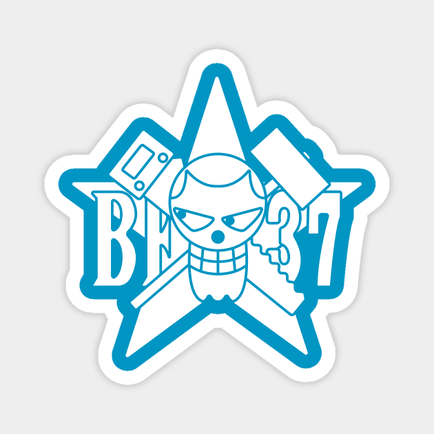 Franky Jolly Roger 3 Magnet by onepiecechibiproject