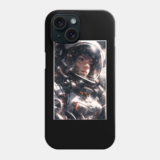 Female astronaut is in trouble Phone Case