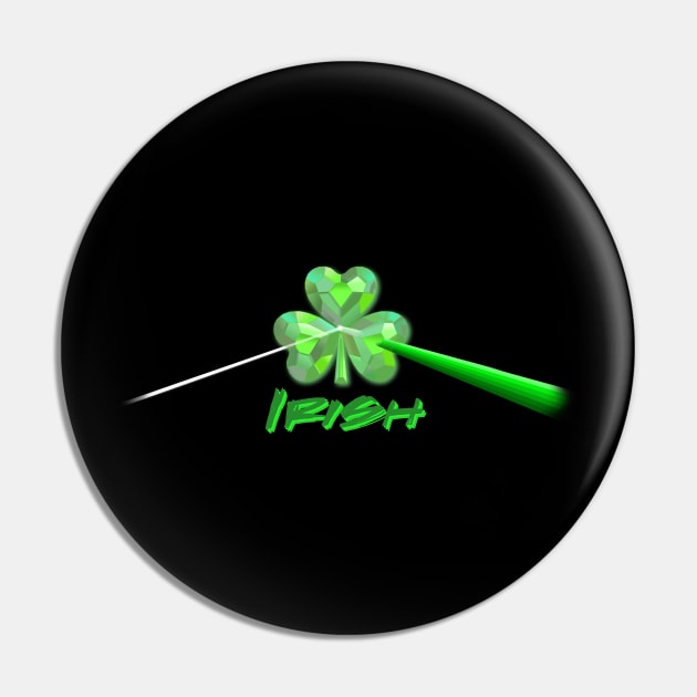 Irish Shamrock / Emerald Prism Pin by Tip-Tops