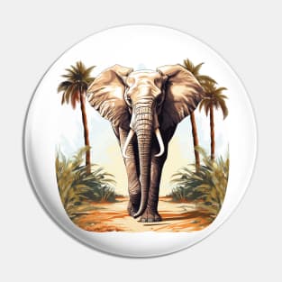 I Love Elephants Pin