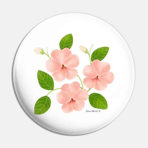 Impatiens Flowers Pin by julianamotzko