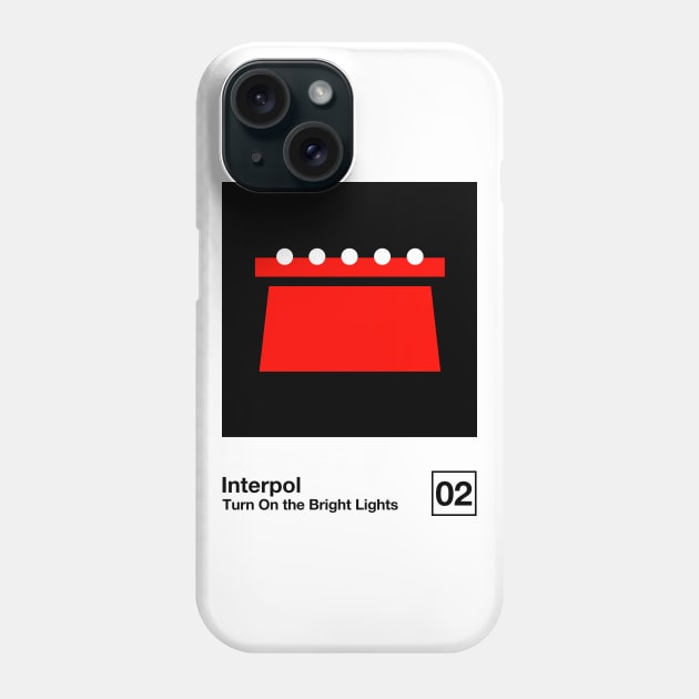 Turn On The Bright Lights / Minimalist Style Graphic Artwork Design Phone Case by saudade