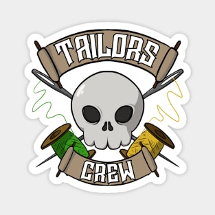 Tailors crew Jolly Roger pirate flag Magnet