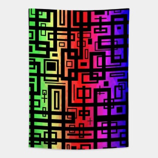 Geometric Abstract Design Tapestry