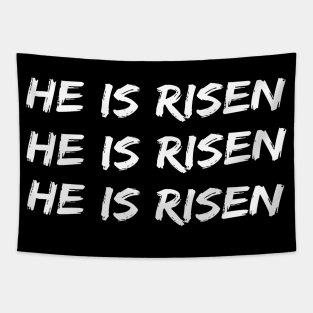 He Is Risen Cool Inspirational Easter Christian Tapestry