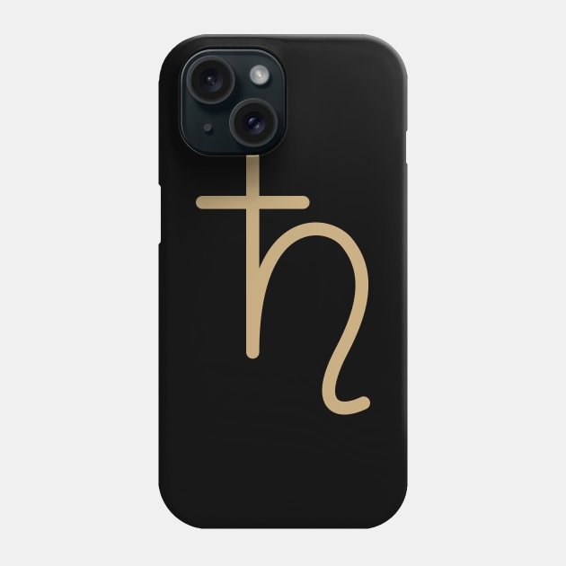 Saturn Solar System Symbol Phone Case by Merchgard