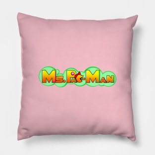 Modern Ms. Pac-Man Logo Pillow