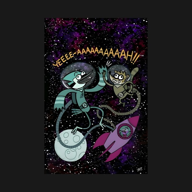 Regular show Mordecai and Rigby by teepubliclacreme